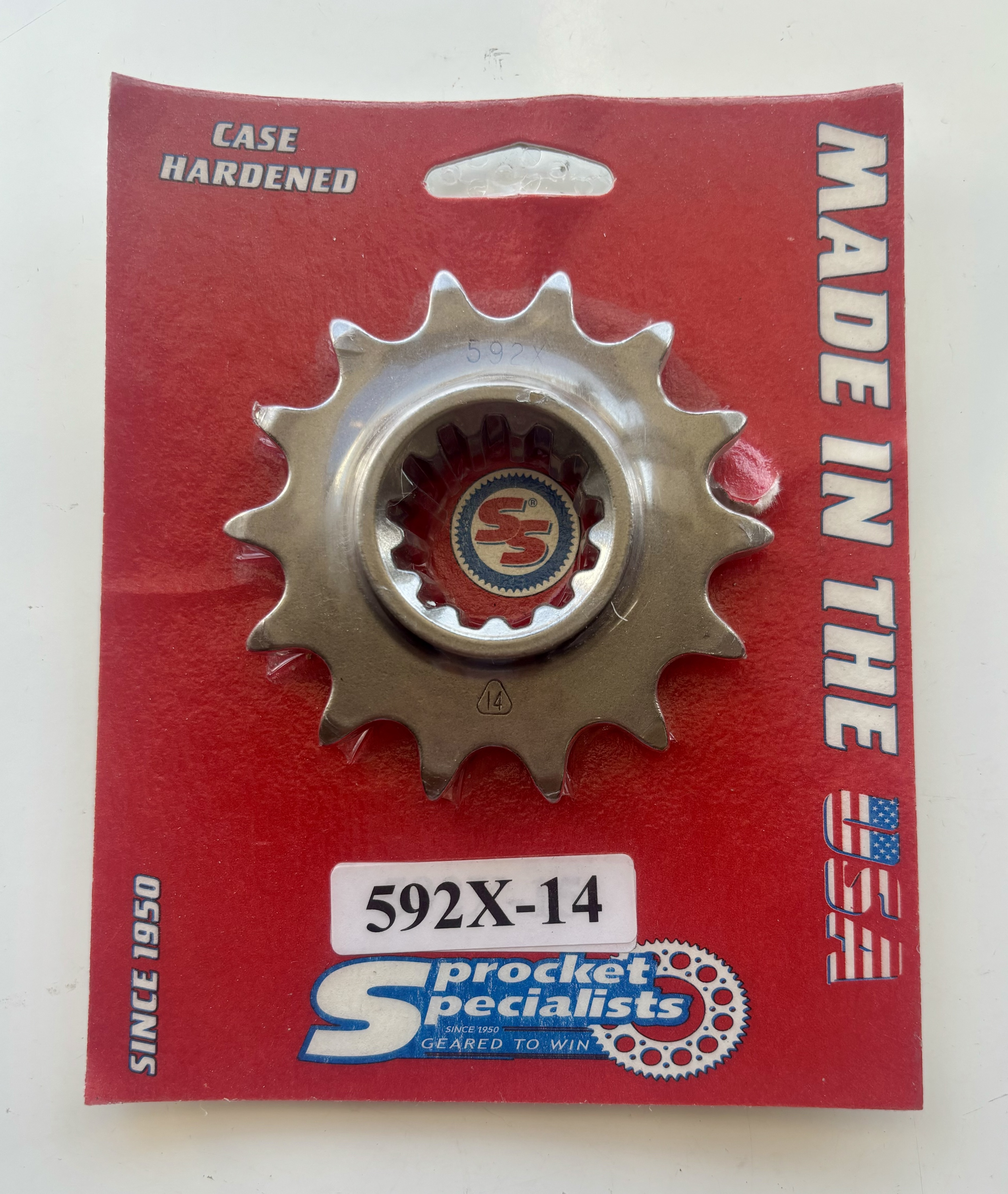 Steel 14 Tooth Countershaft Sprocket - Fits various Honda CBR models from 1992 to 2020 - Click Image to Close