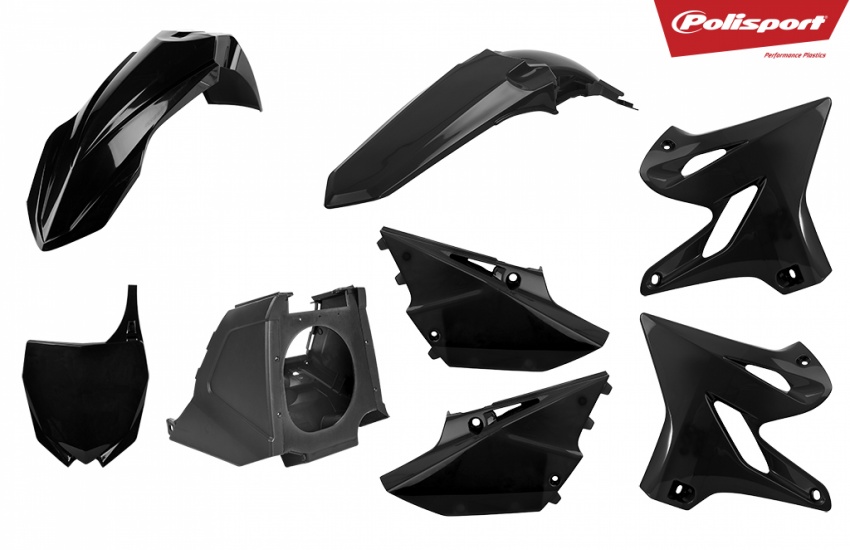 Complete Plastic Restyle Kit (BLACK) - Yamaha YZ 125/250 02-20 - Click Image to Close