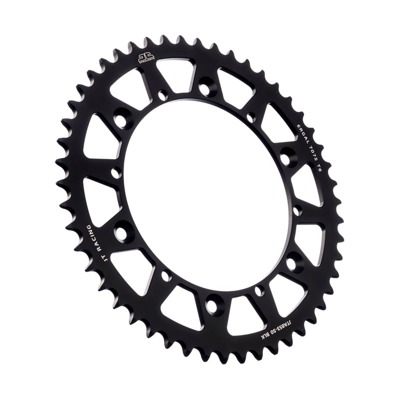 Black Aluminum Rear Sprocket - 52 Teeth 520 Pitch - Click Image to Close