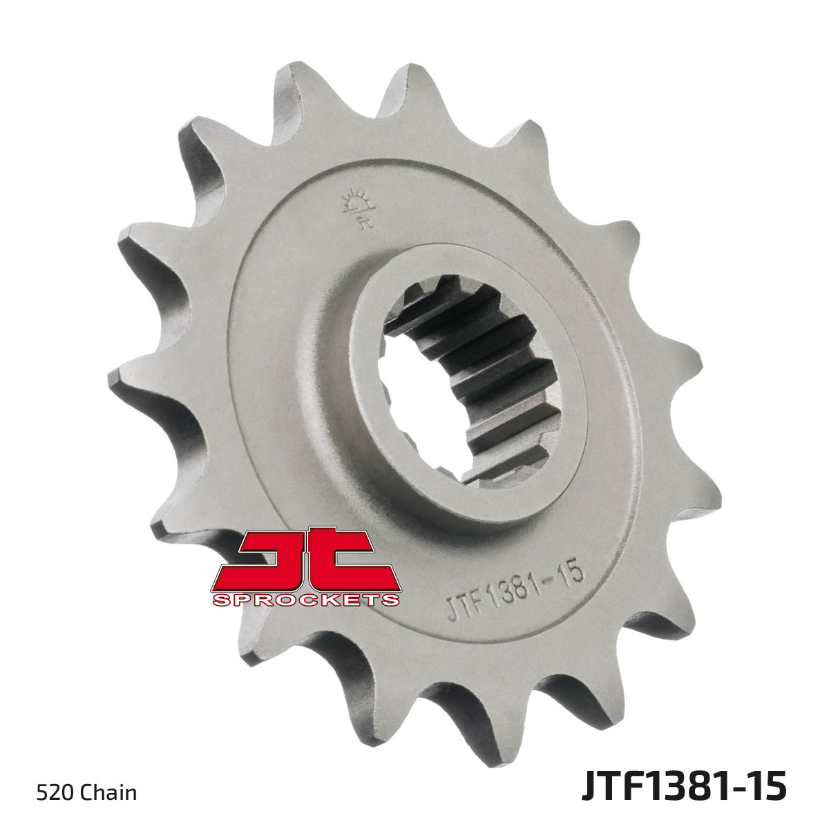 Front Steel Countershaft Sprocket - 15 Tooth 520 - Click Image to Close