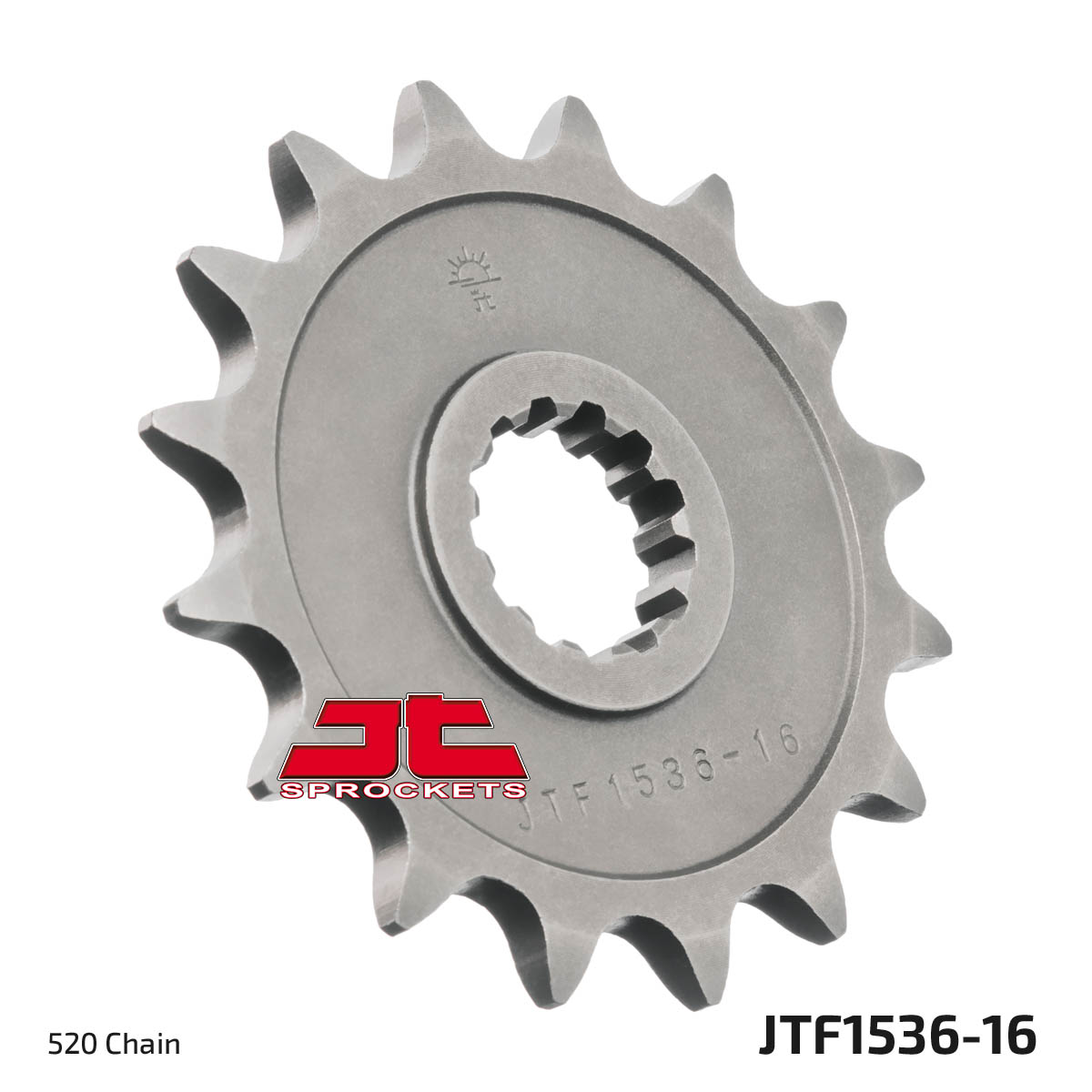 Front Steel Countershaft Sprocket - 16 Tooth 520 - Click Image to Close