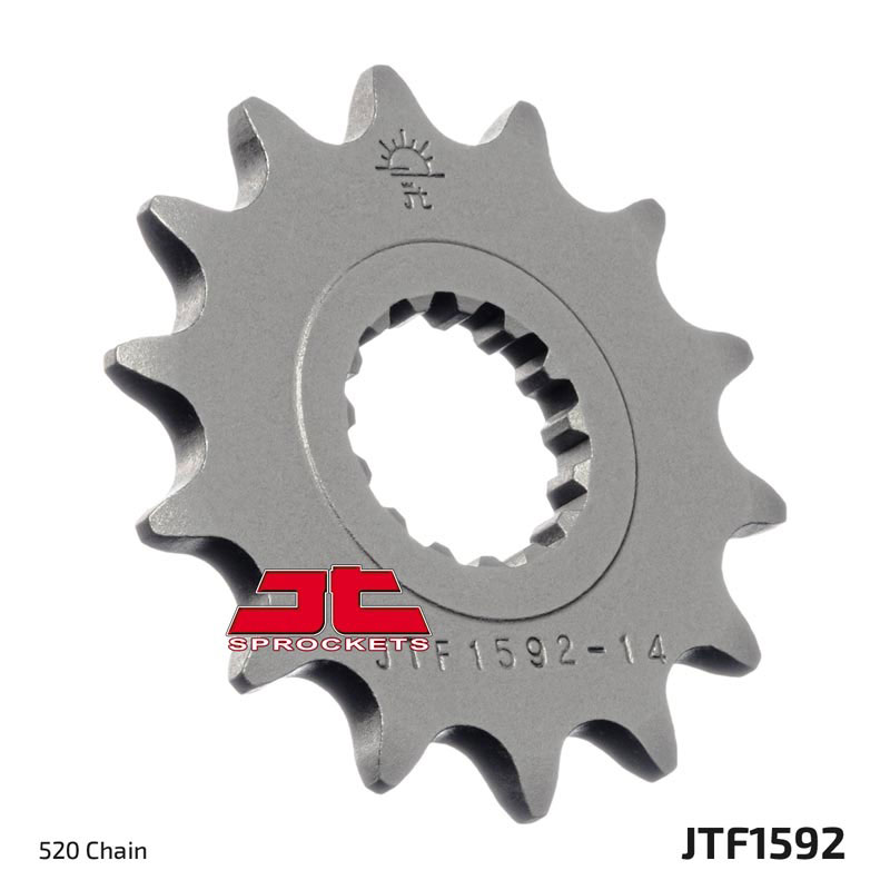 Front Steel Countershaft Sprocket - 16 Tooth 520 - Click Image to Close