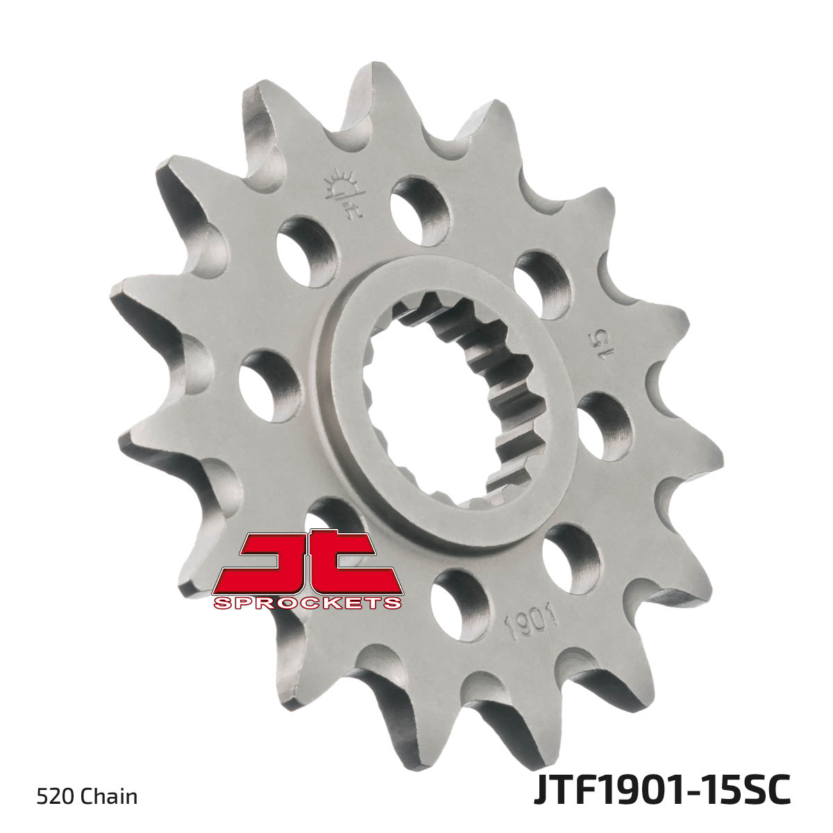 Front Steel Countershaft Sprocket Self Cleaning - 15 Tooth 520 - Click Image to Close