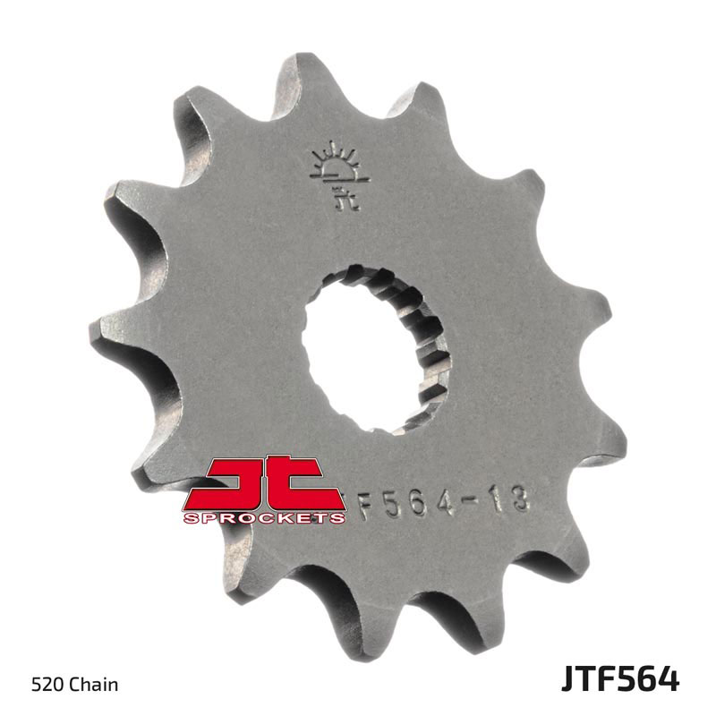 Front Steel Countershaft Sprocket - 14 Tooth 520 - For YZ125 - Click Image to Close