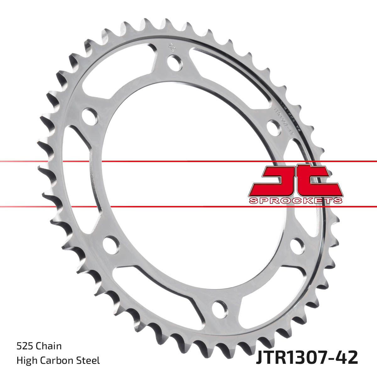 Steel Rear Sprocket - 42 Tooth 525 - For Honda CBR600 F/RR - Click Image to Close