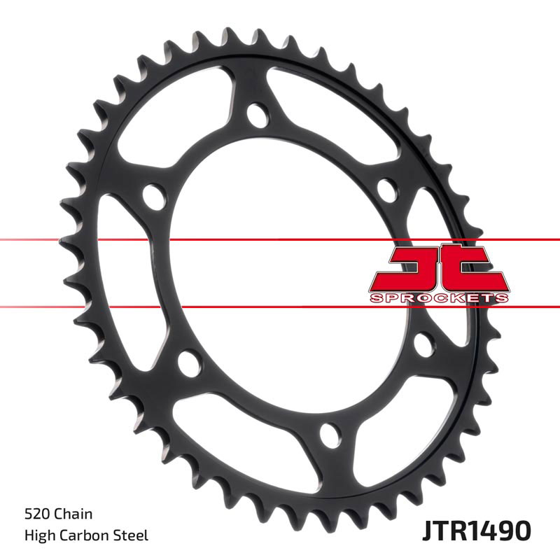 Steel Rear Sprocket - 40 Tooth 520 - For 500 Vulcan ZX4 ZX6R GSXR750 - Click Image to Close