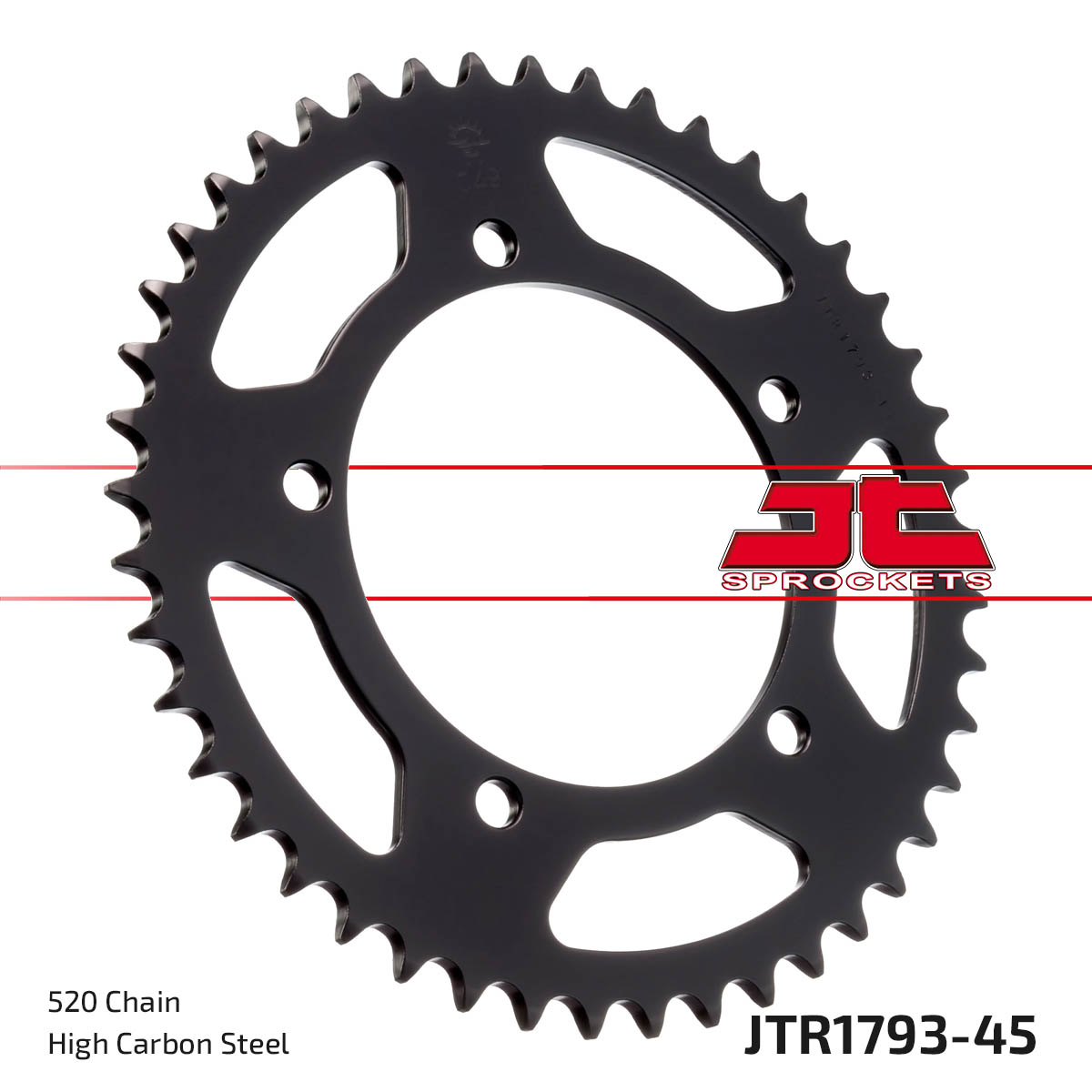 Steel Rear Sprocket - 45 Tooth 520 - For GSXR600/750/1000 & Bonneville - Click Image to Close