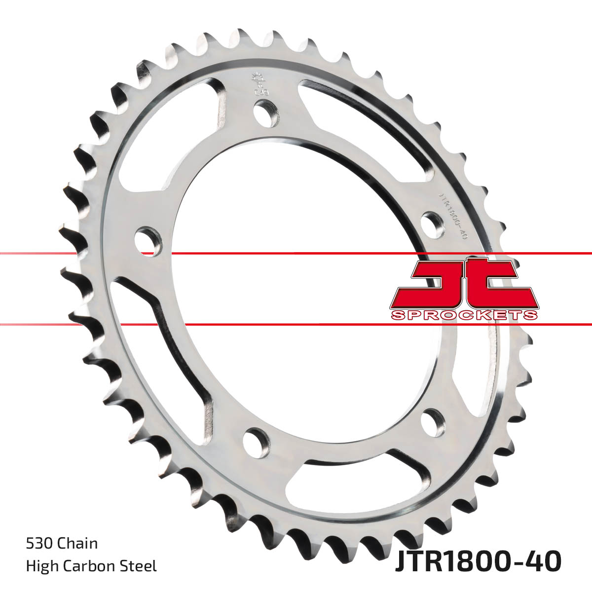 Steel Rear Sprocket - 40 Tooth 530 - For Hayabusa GSX GSF SV1000 Tiger - Click Image to Close