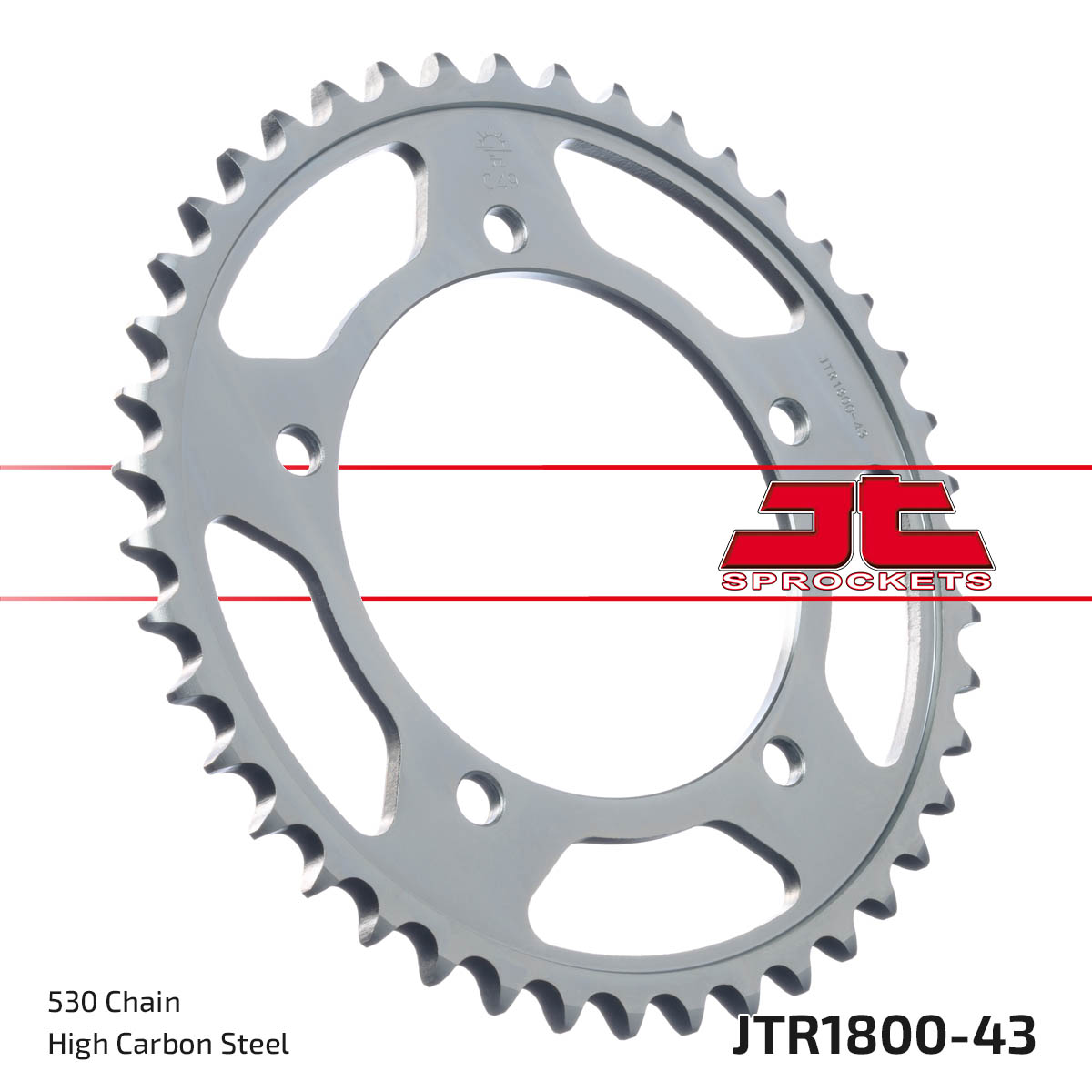 Steel Rear Sprocket - 43 Tooth 530 - For Hayabusa GSX GSF SV1000 Tiger - Click Image to Close