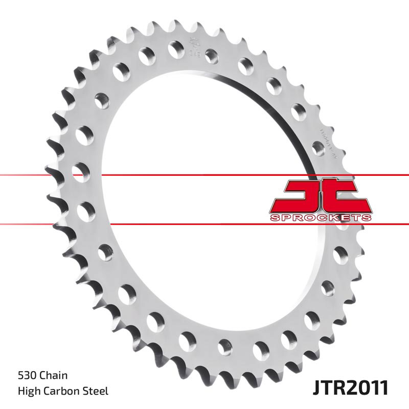 Steel Rear Sprocket - 44 Tooth 530 - For Daytona, Speed Triple, Sprint - Click Image to Close