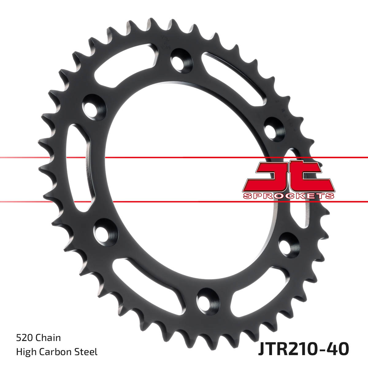 Steel Rear Sprocket - 40 Tooth 520 - For Honda CR/F XR & Beta RR - Click Image to Close