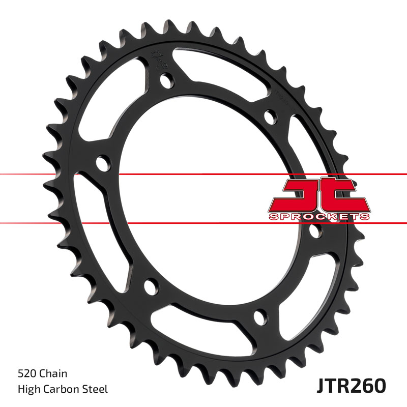 Steel Rear Sprocket - 38 Teeth 520 - Click Image to Close