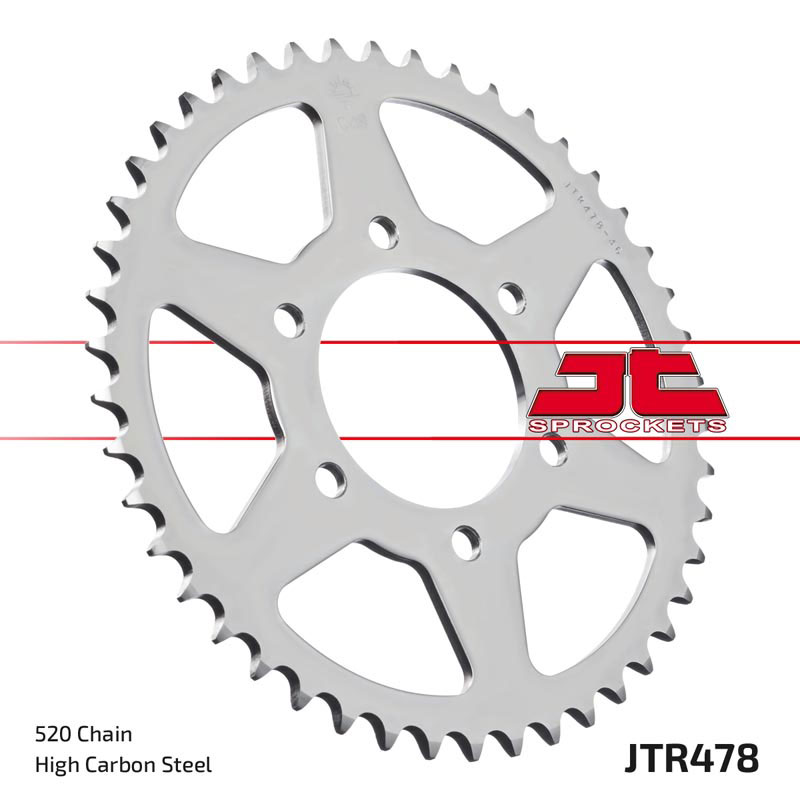 Steel Rear Sprocket - 38 Tooth 520 - For Vulcan Versys Ninja 400-800 - Click Image to Close