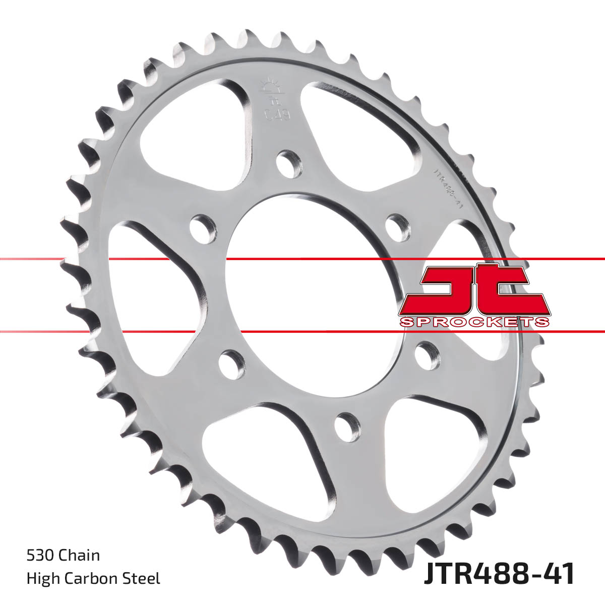 Steel Rear Sprocket - 41 Tooth 530 - For ZX9R ZX12R ZZR ZXR ZRX KZ Z- - Click Image to Close