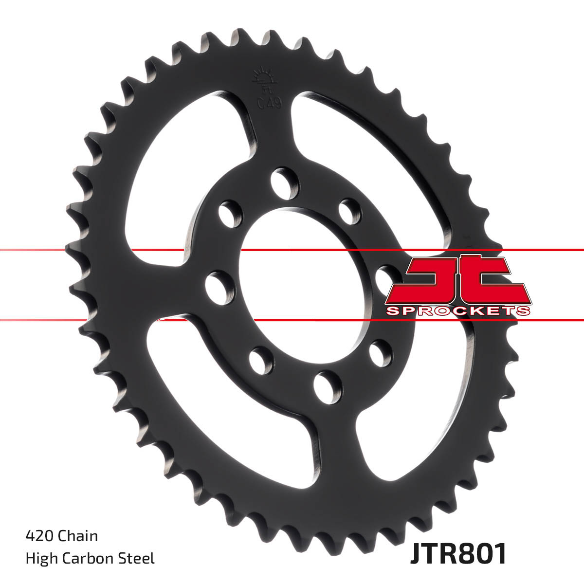 Steel Rear Sprocket - 33 Tooth 420 - For KLX110/L, Z125 Pro, DRZ110 - Click Image to Close