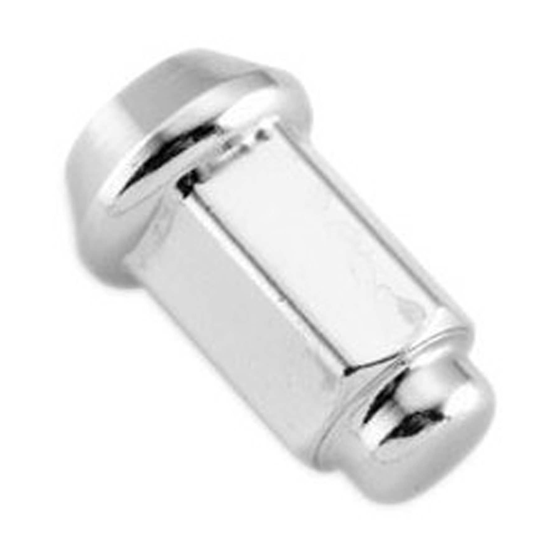 Lug Nut 12mm Tapered Chrome - Click Image to Close