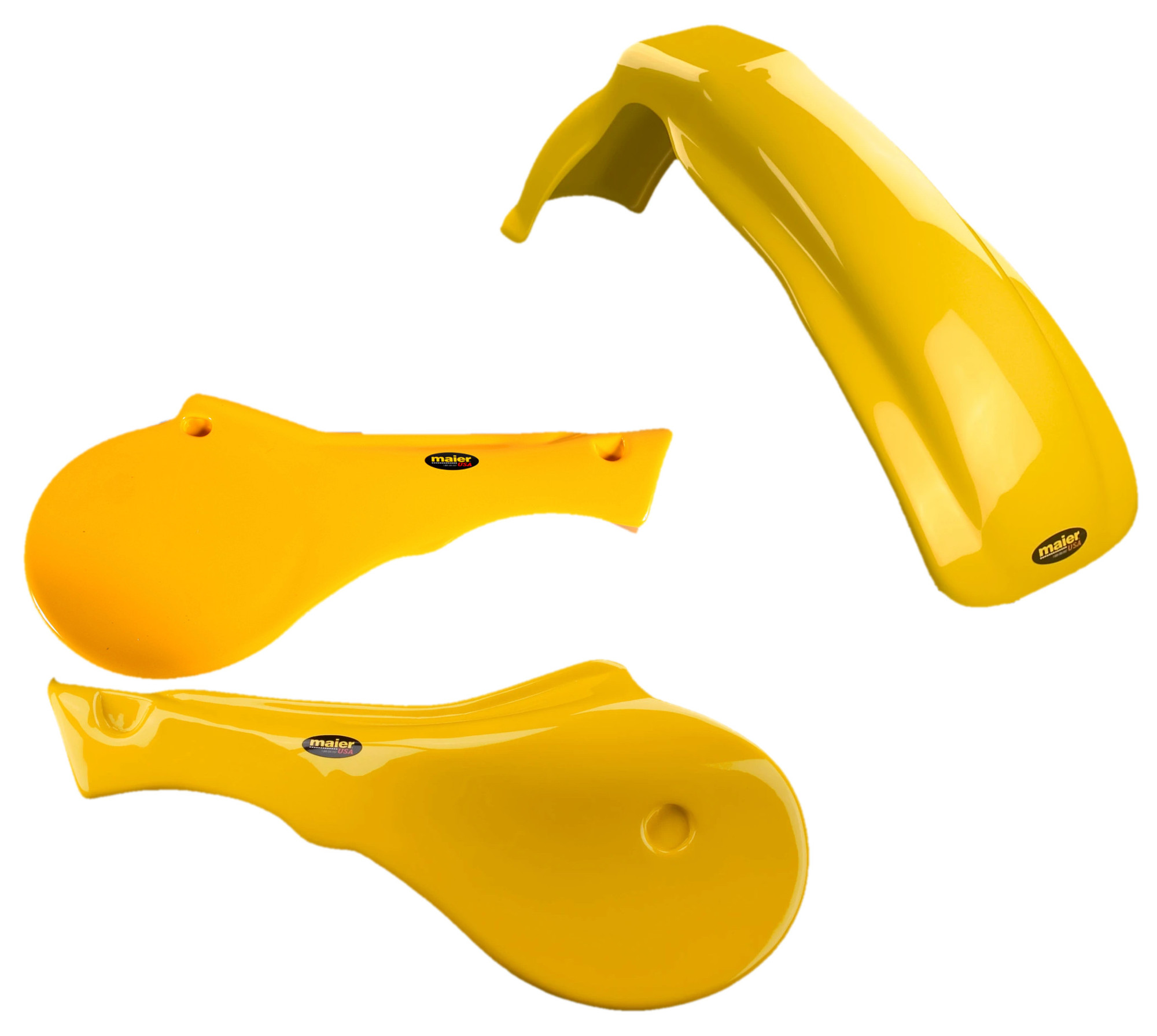 Yellow Front Fender & Side Panel Kit - For 82-83 Suzuki RM125/250 - Click Image to Close