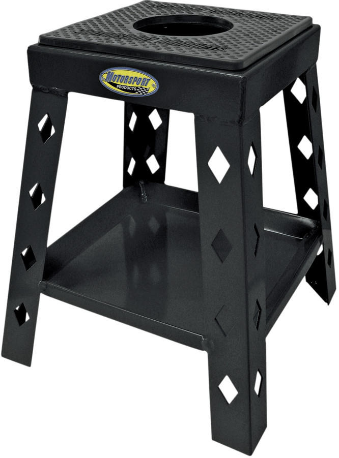 Diamond Motorcycle Stand - Black - Click Image to Close