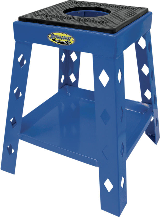 Diamond Motorcycle Stand - Blue - Click Image to Close