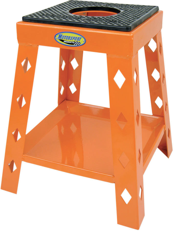 Diamond Motorcycle Stand - Orange - Click Image to Close