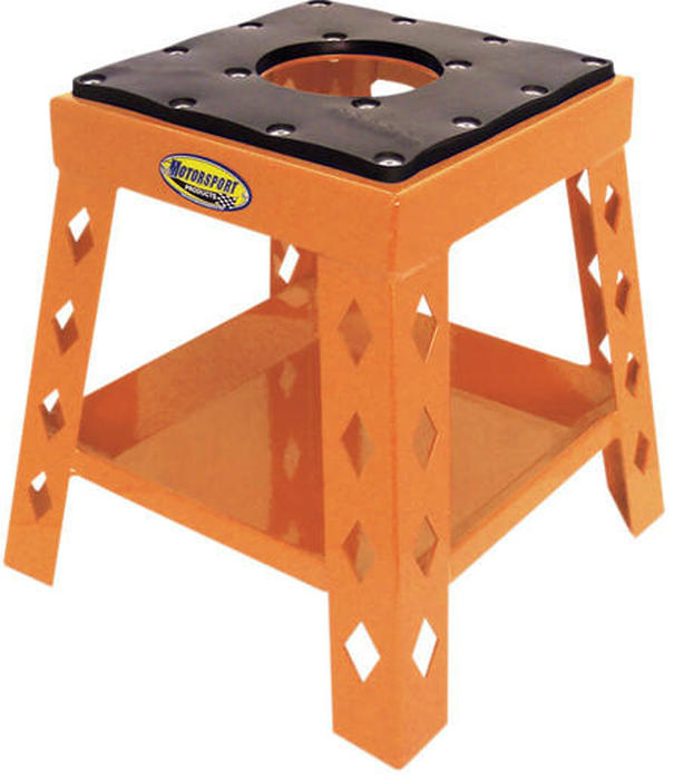 Mini Moto / Super Moto Motorcycle Stand - Orange - Click Image to Close