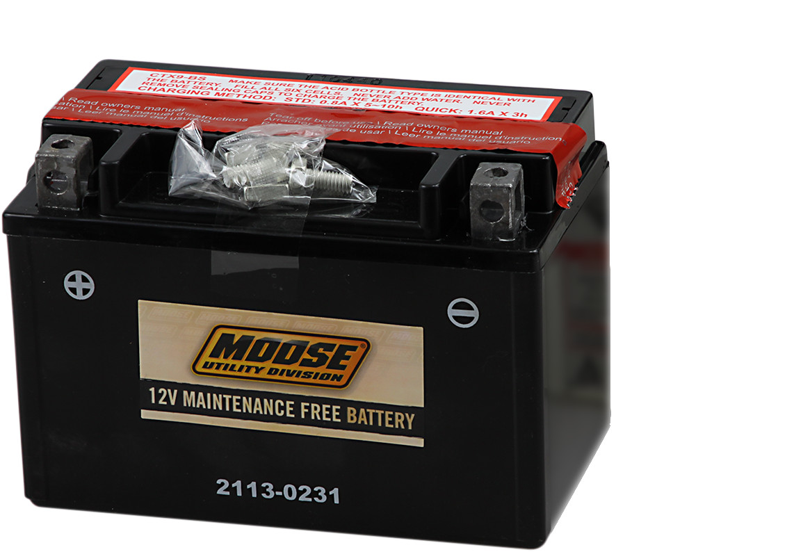 AGM Maintenance-Free Battery - Replaces YTX9-BS - Click Image to Close