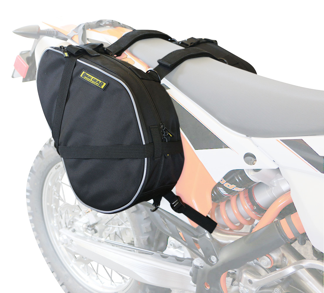 Dual Sport Motorcycle Saddlebags - Black Universal - Click Image to Close