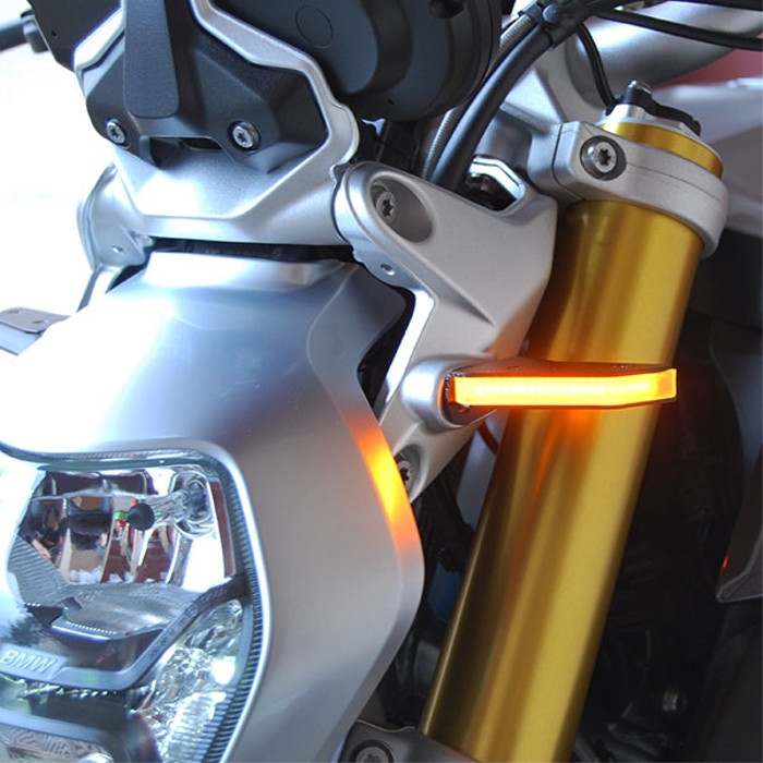 Front LED Turn Signals for 15-17 BMW R1200R & RS - Click Image to Close