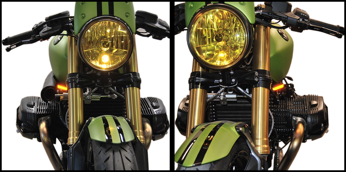 Front LED Turn Signals - For 14-17 BMW R Nine T - Click Image to Close