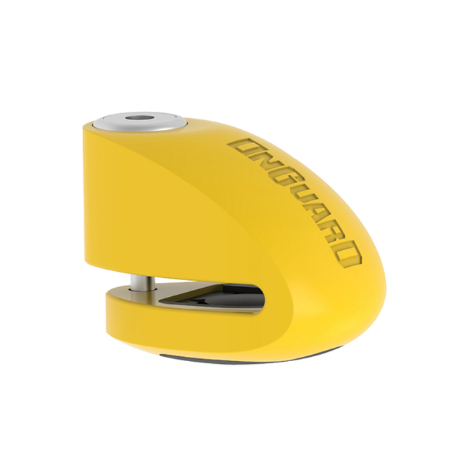 Yellow Smart Alarm Disc Lock - 10mm Pin w/ Pouch & Reminder - Click Image to Close