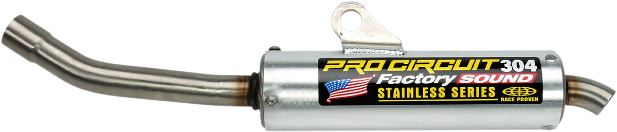 304 Aluminum Slip On Exhaust Silencer - For 89-90 Honda CR125R - Click Image to Close