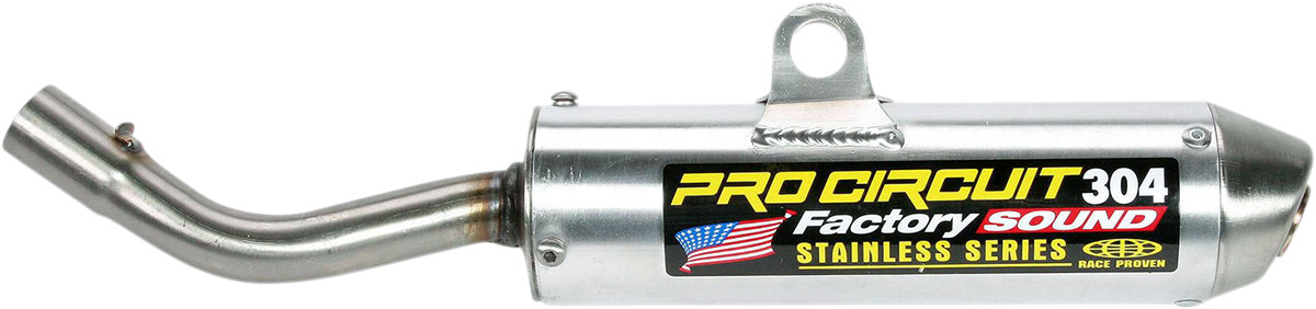 304 Aluminum Slip On Exhaust Silencer - For 02-07 Suzuki RM125 - Click Image to Close