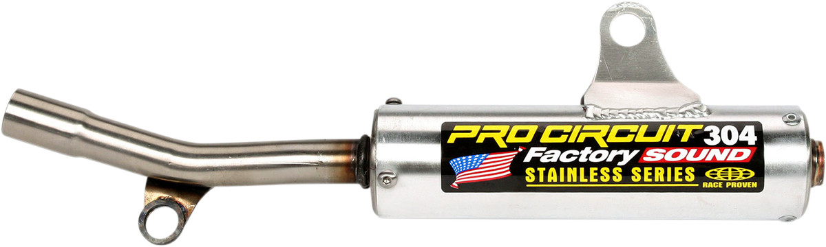 304 Aluminum Slip On Exhaust Silencer - For 93-95 Suzuki RM125 - Click Image to Close