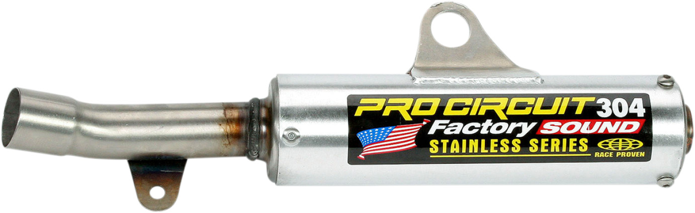 304 Aluminum Slip On Exhaust Silencer - For 1988 Yamaha YZ250 - Click Image to Close