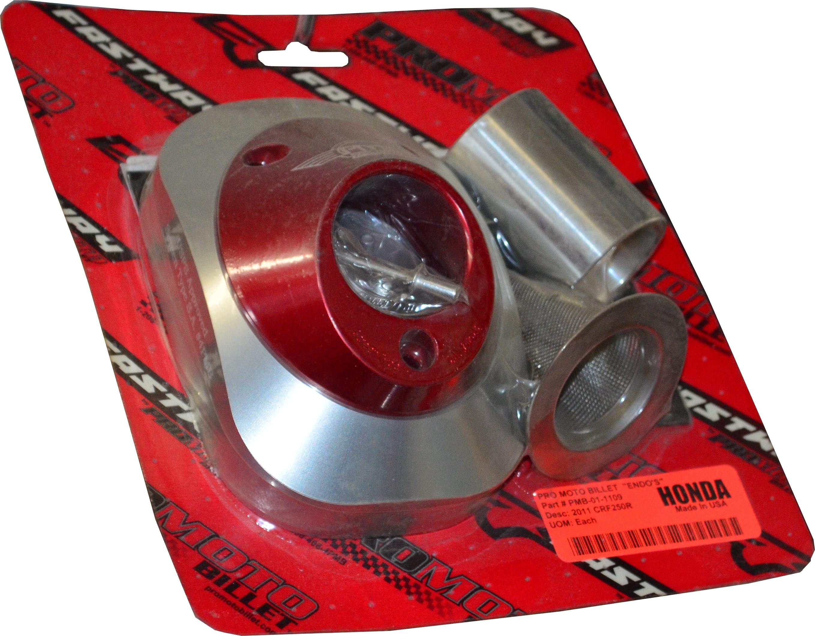 Spark Arrestor Exhaust End Cap - Red - For 11-13 Honda CRF250R - Click Image to Close