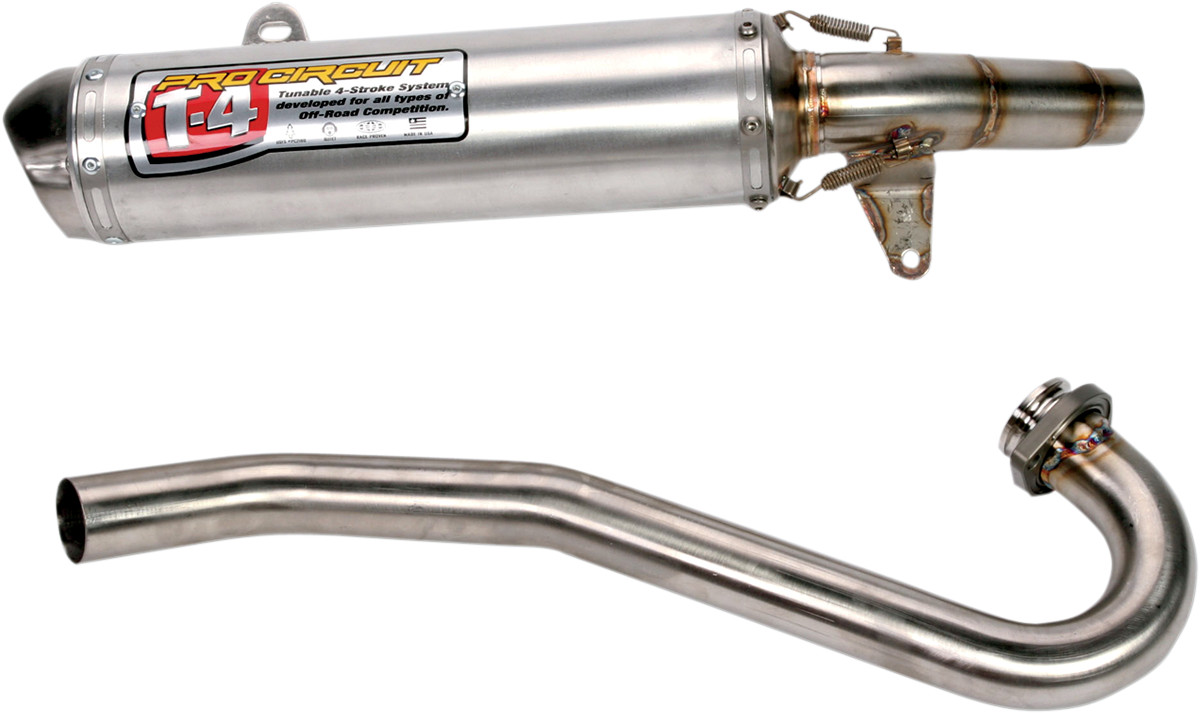 T-4 Aluminum & Stainless Steel Full Exhaust - For 04-05 Honda TRX450R - Click Image to Close