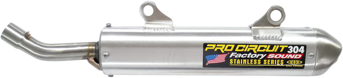 304 Aluminum Slip On Exhaust Silencer - For 91-01 Honda CR500R - Click Image to Close