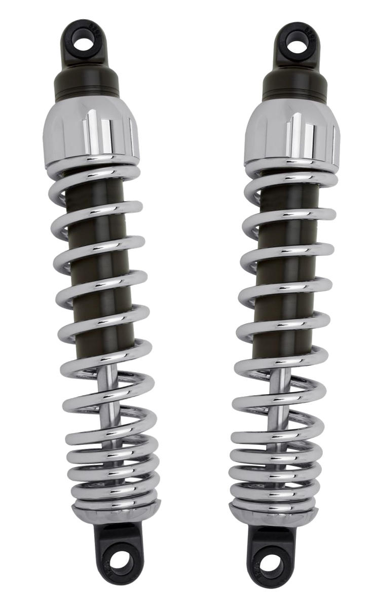 12" 444 Series Shocks Chrome - Click Image to Close