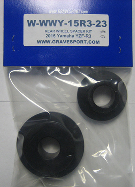 R3 WORKS Captive Rear Wheel Spacer Kit - Click Image to Close