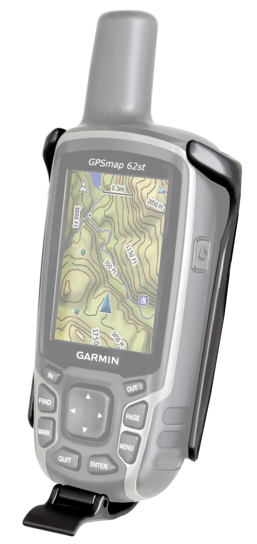 Ram Cradle - Holder For Garmin Astro 320, GPSMAP 62 & 64 Series IN BAG - Click Image to Close