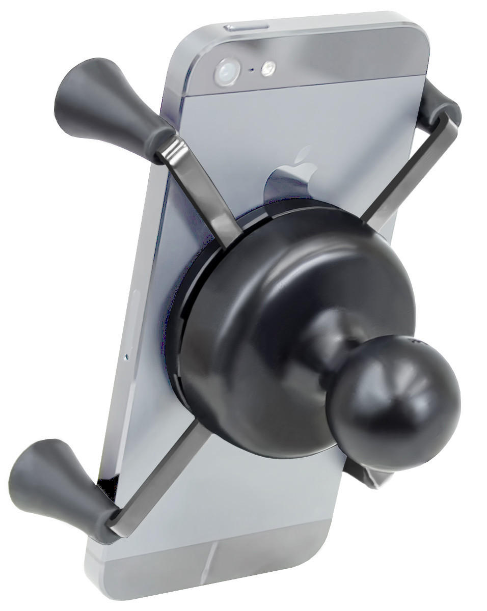 Ram Cradle - Universal X-Grip Cell Phone / iPhone Holder w/ 1" Ball IN BAG - Click Image to Close