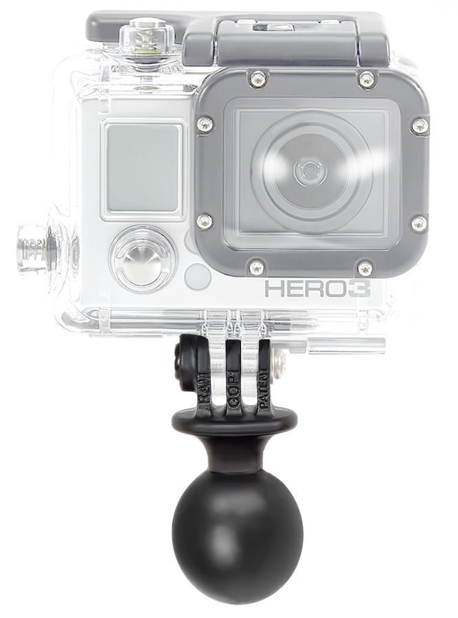 Ram Adapter - 1" Ball with Custom GoPro Hero Base Adapter IN BAG - Click Image to Close