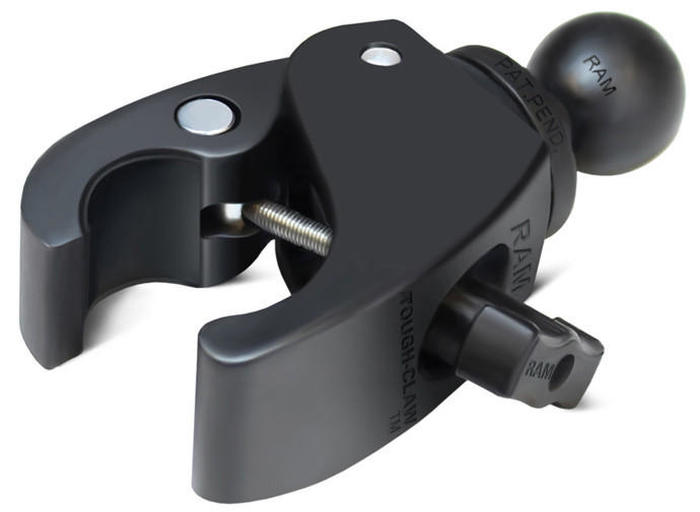 Ram Base - Small Tough-Claw Clamp With 1" Ball - Click Image to Close