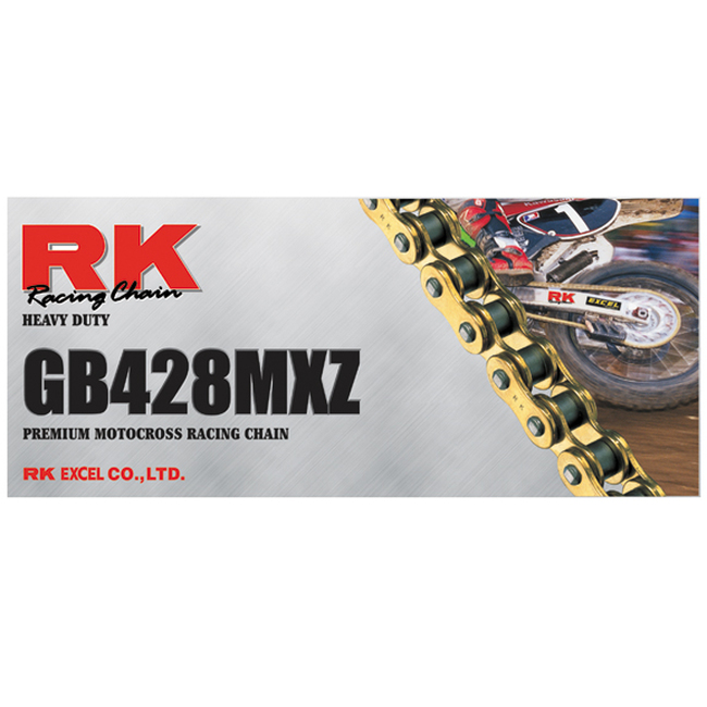 RK Chain GB428MXZ Clip Link - Gold - Click Image to Close