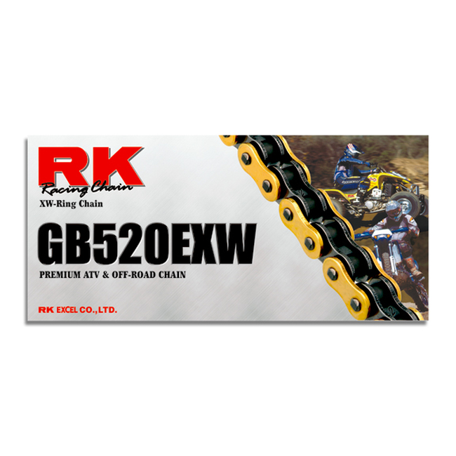 RK Chain GB520EXW Clip Link - Gold - Click Image to Close