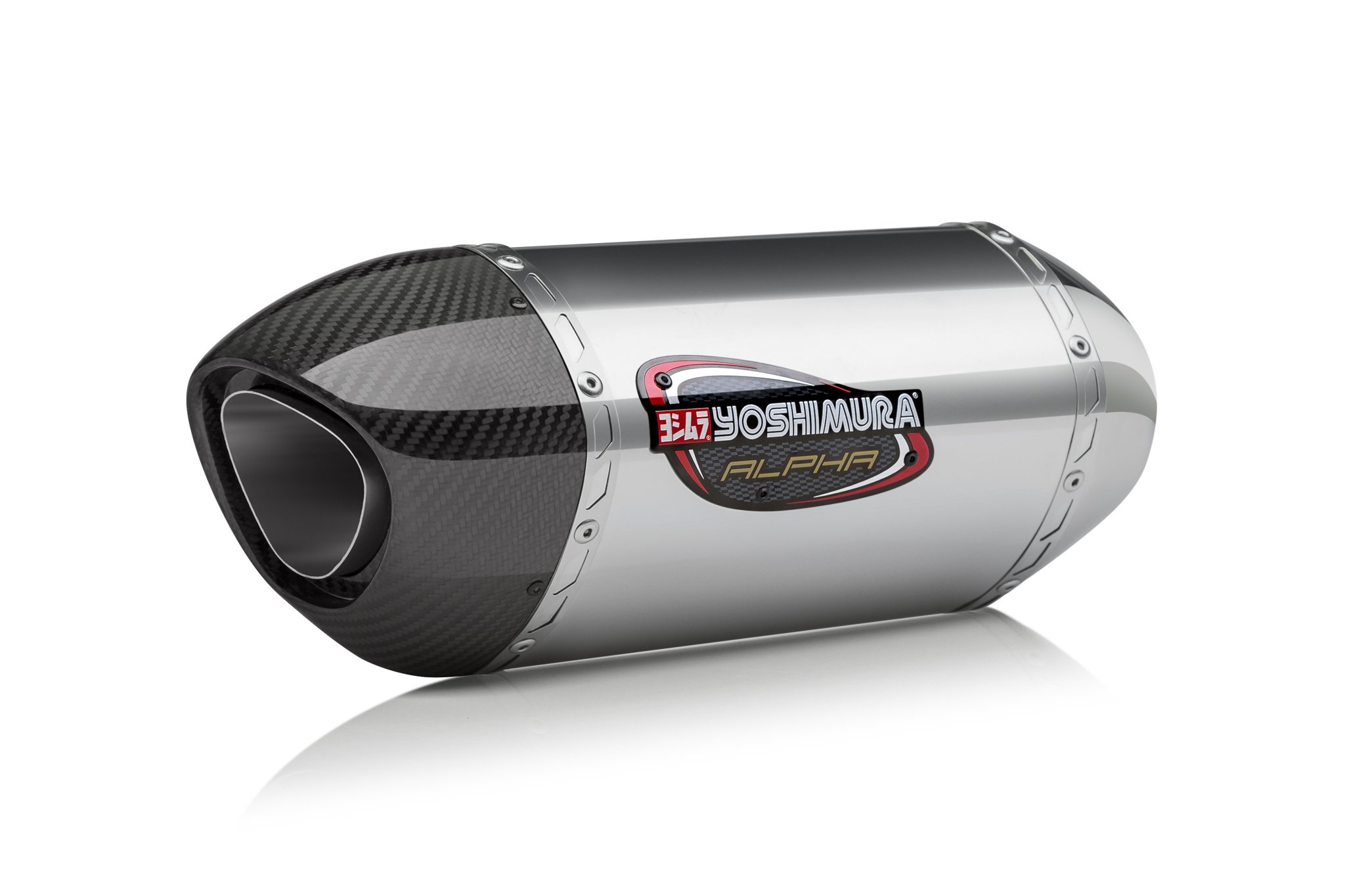 Street Alpha Slip On Exhaust - Works Stainless Steel & Carbon Fiber - For 17-20 SV650/X - Click Image to Close