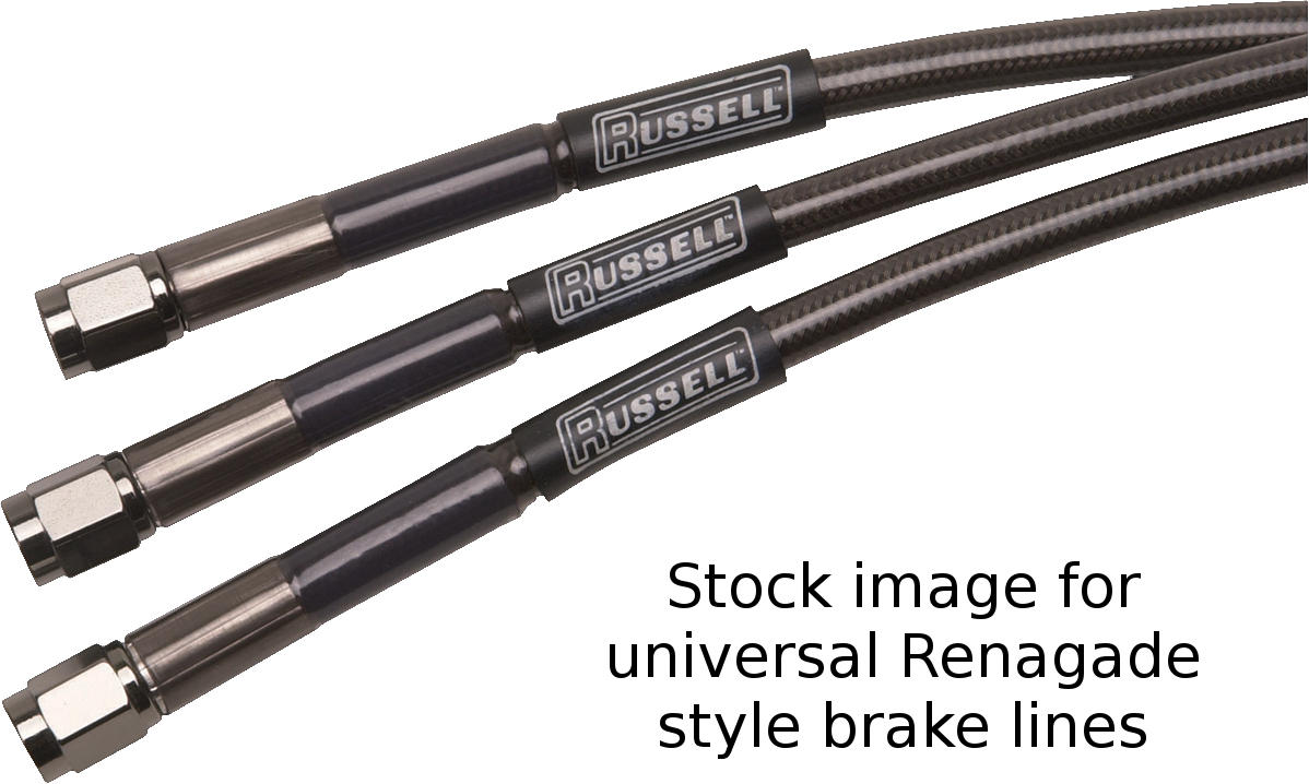 Russell Renegade Universal Brake Line - 21" - Click Image to Close