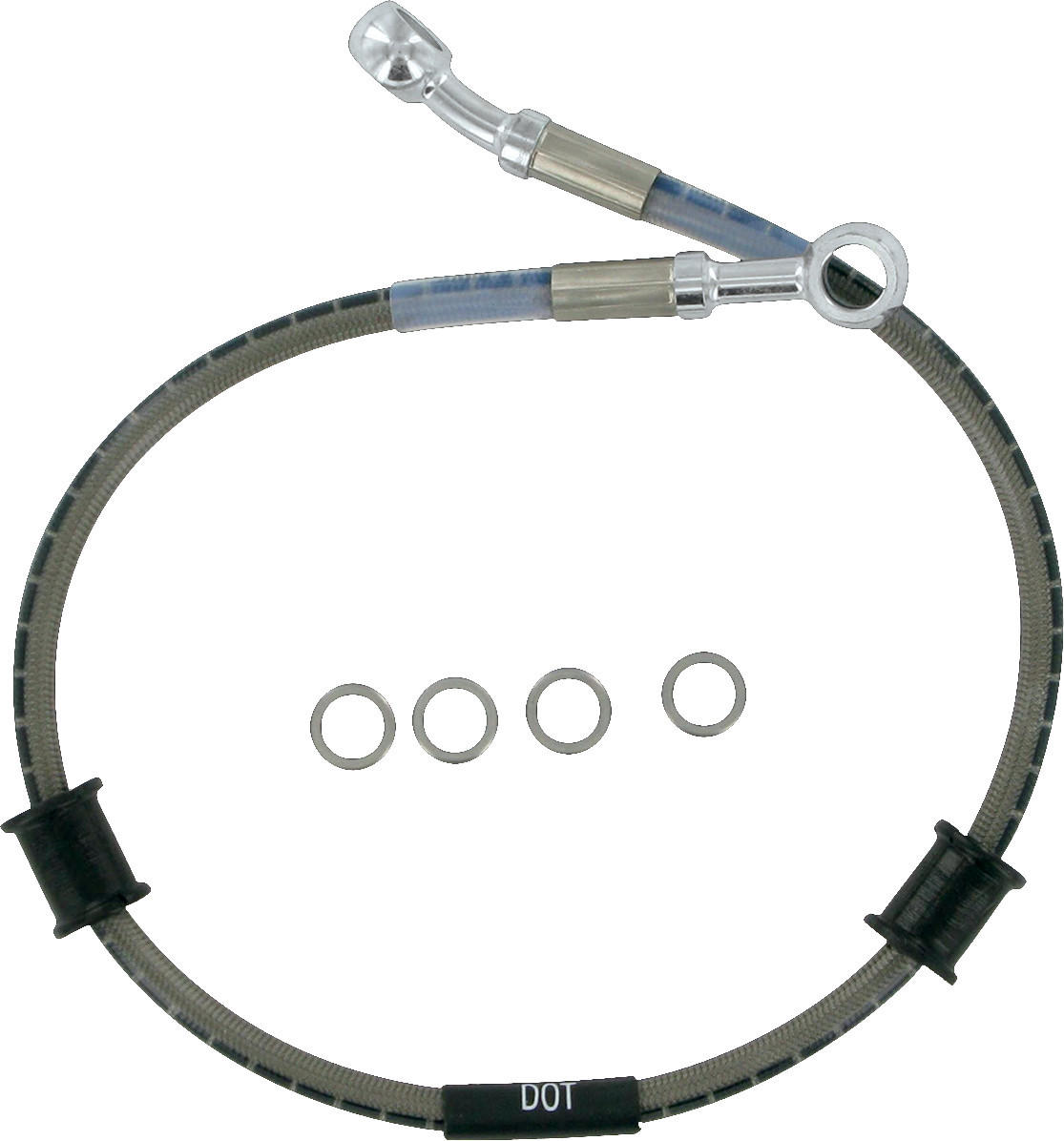 Stainless Steel Rear Brake Line Kit - For 07-08 Suzuki GSXR1000 - Click Image to Close