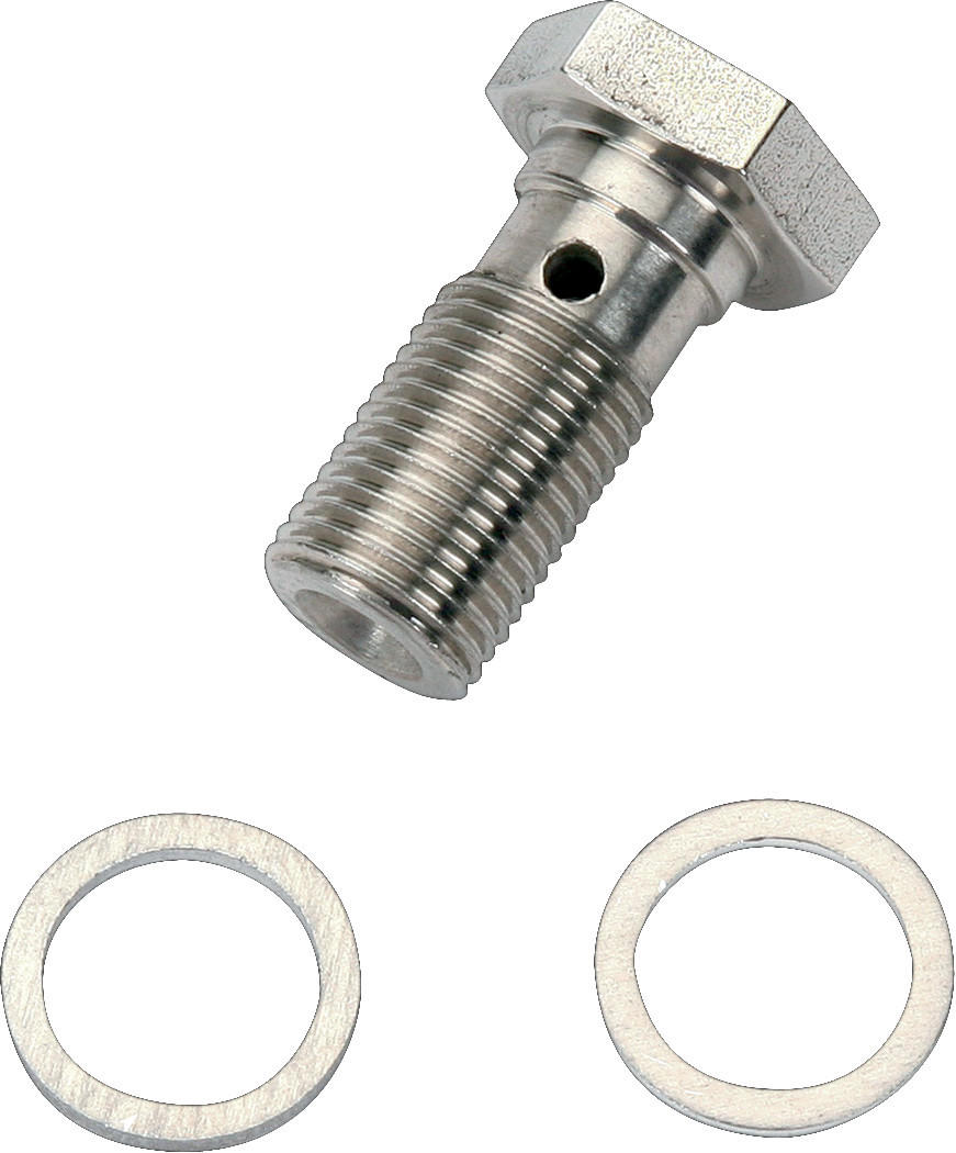 Russell CycleFlex Universal Brake Line Fitting - 7/16"-24 banjo bolt - Click Image to Close