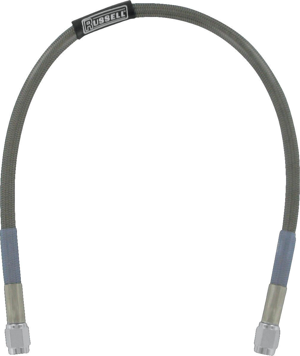 Russell Universal Braided Stainless Steel Brake Line - 15" - Click Image to Close